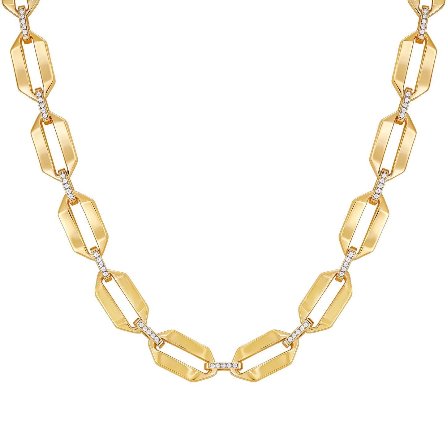 Vince Camuto Statement Goldtone Link Necklace Two Tone