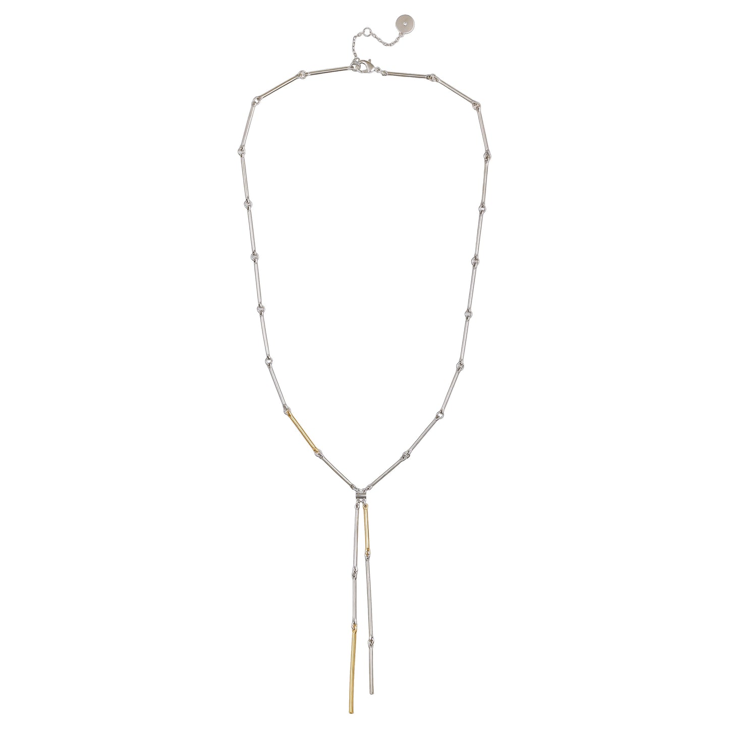 Vince Camuto Two Tone Bar Pendant Necklace Two Tone