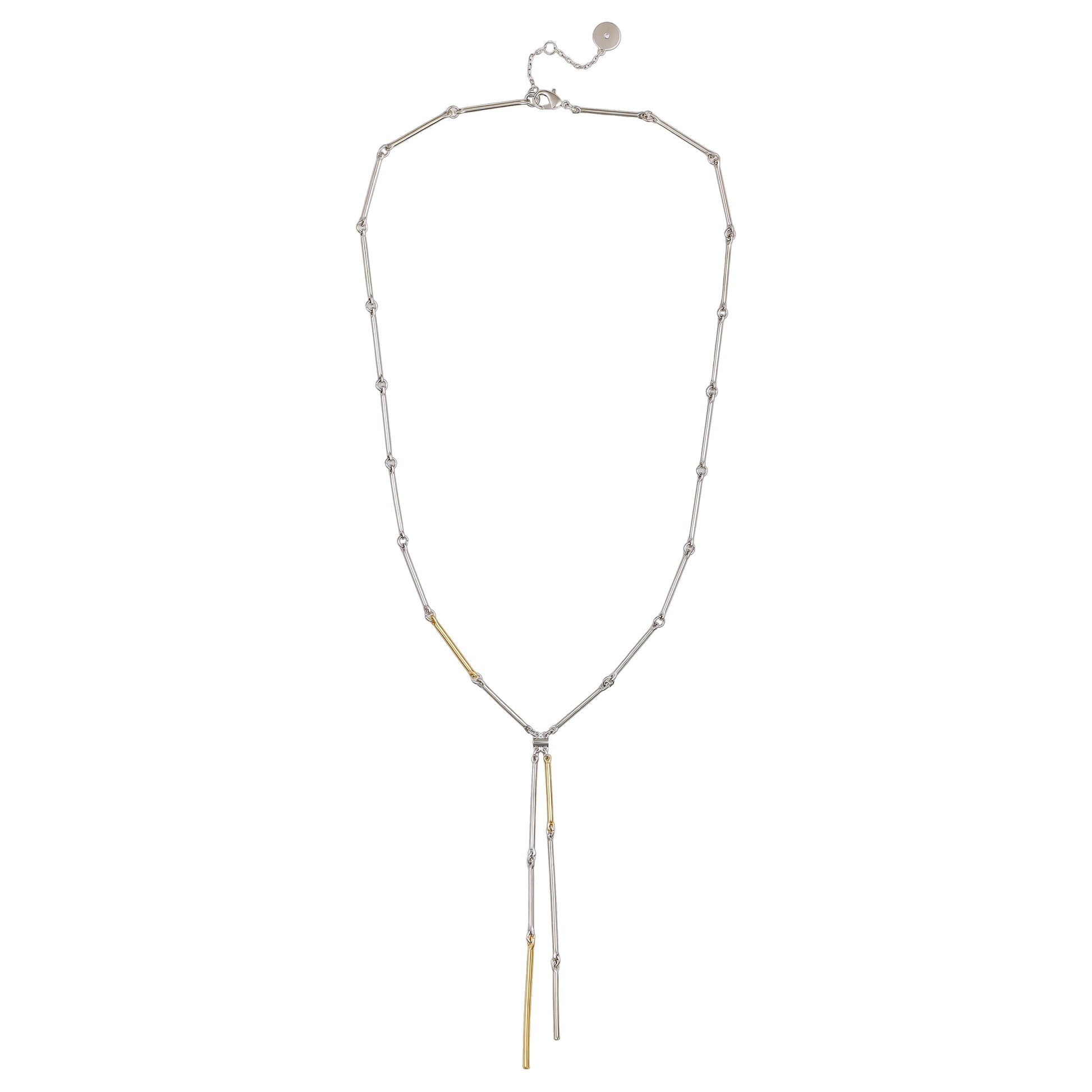 Vince Camuto Two Tone Bar Pendant Necklace Two Tone