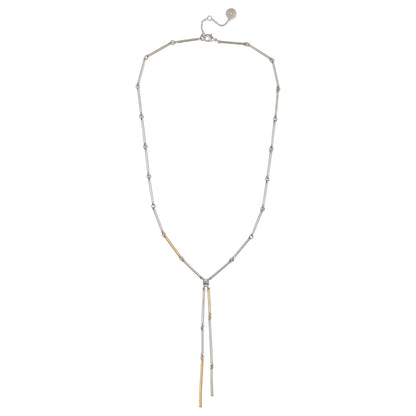 Vince Camuto Two Tone Bar Pendant Necklace Two Tone