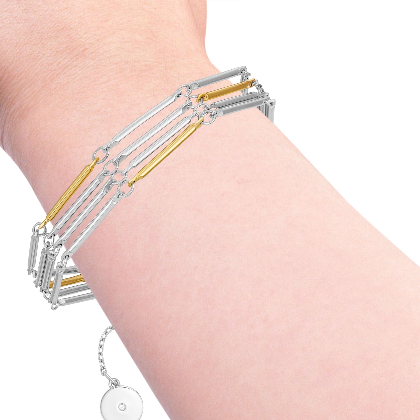 Vince Camuto Multi Row Two Tone Bracelet Two Tone