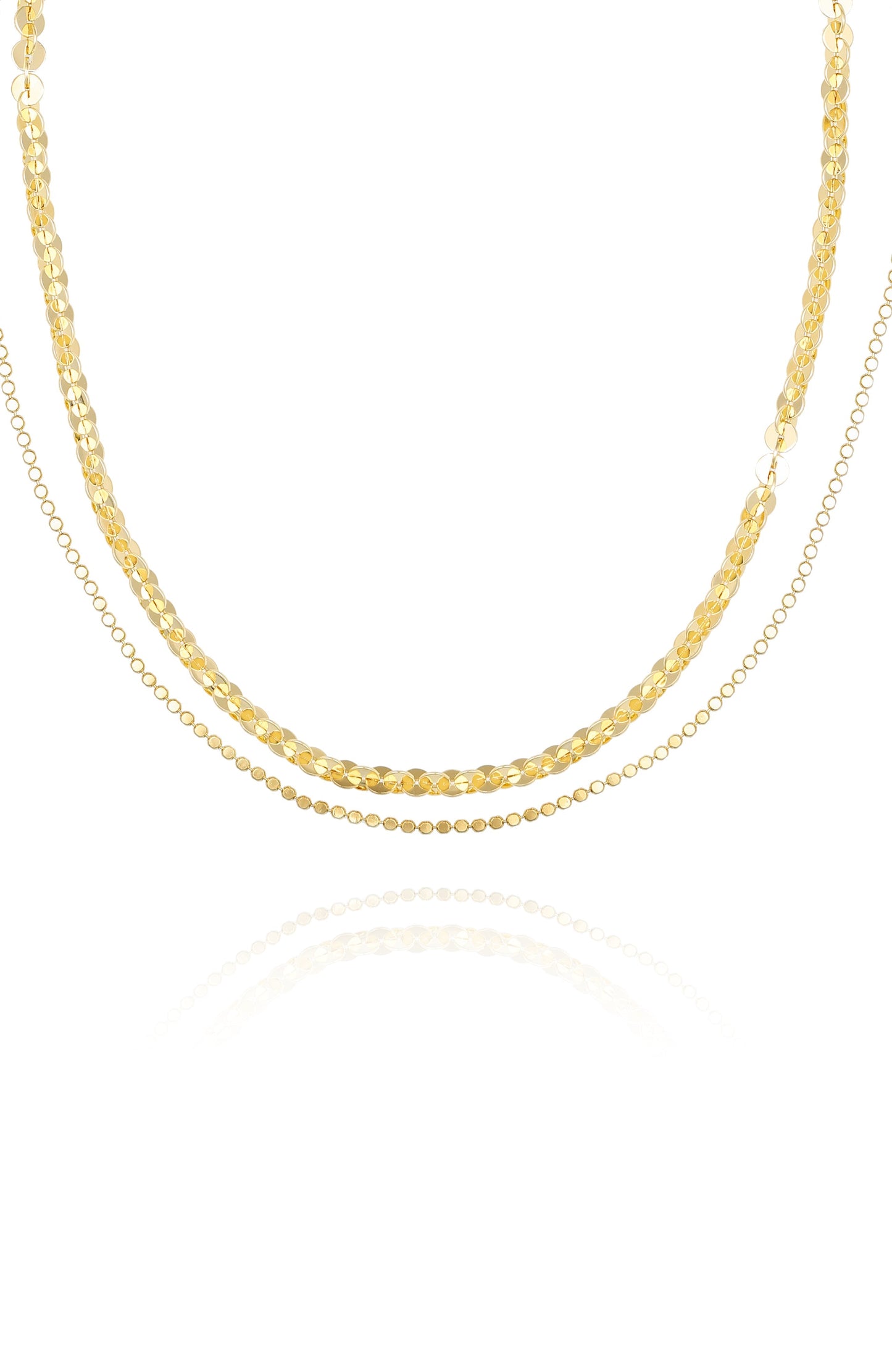 Vince Camuto Layered Goldtone Chain Necklace Gold Tone