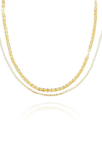 Vince Camuto Layered Goldtone Chain Necklace Gold Tone
