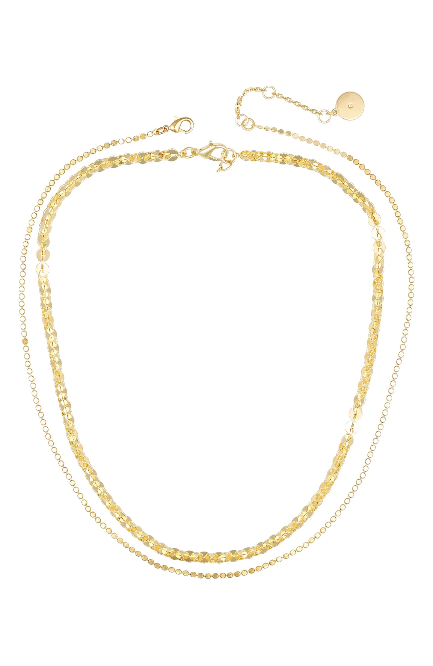 Vince Camuto Layered Goldtone Chain Necklace Gold Tone