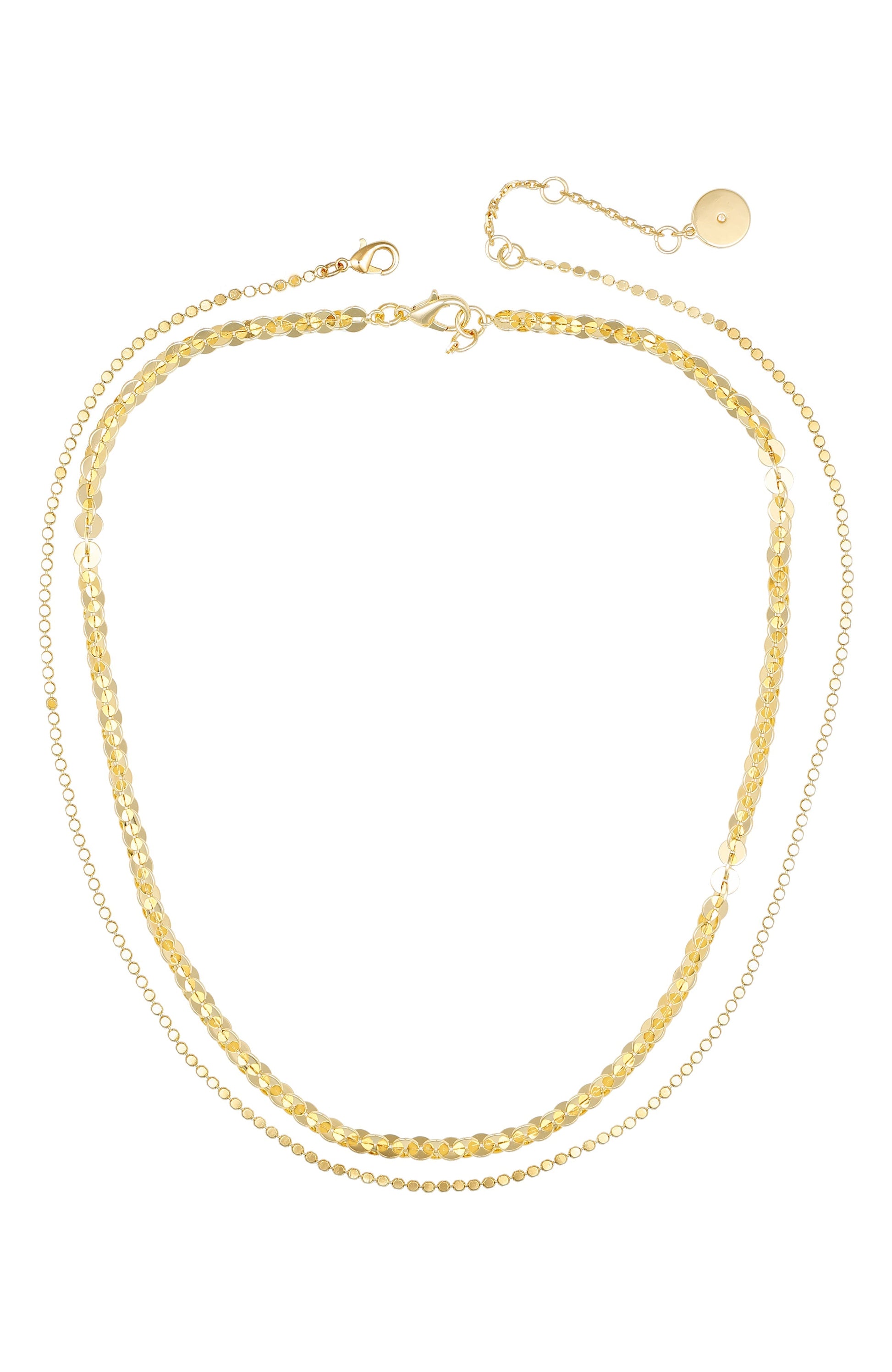 Vince Camuto Layered Goldtone Chain Necklace Gold Tone