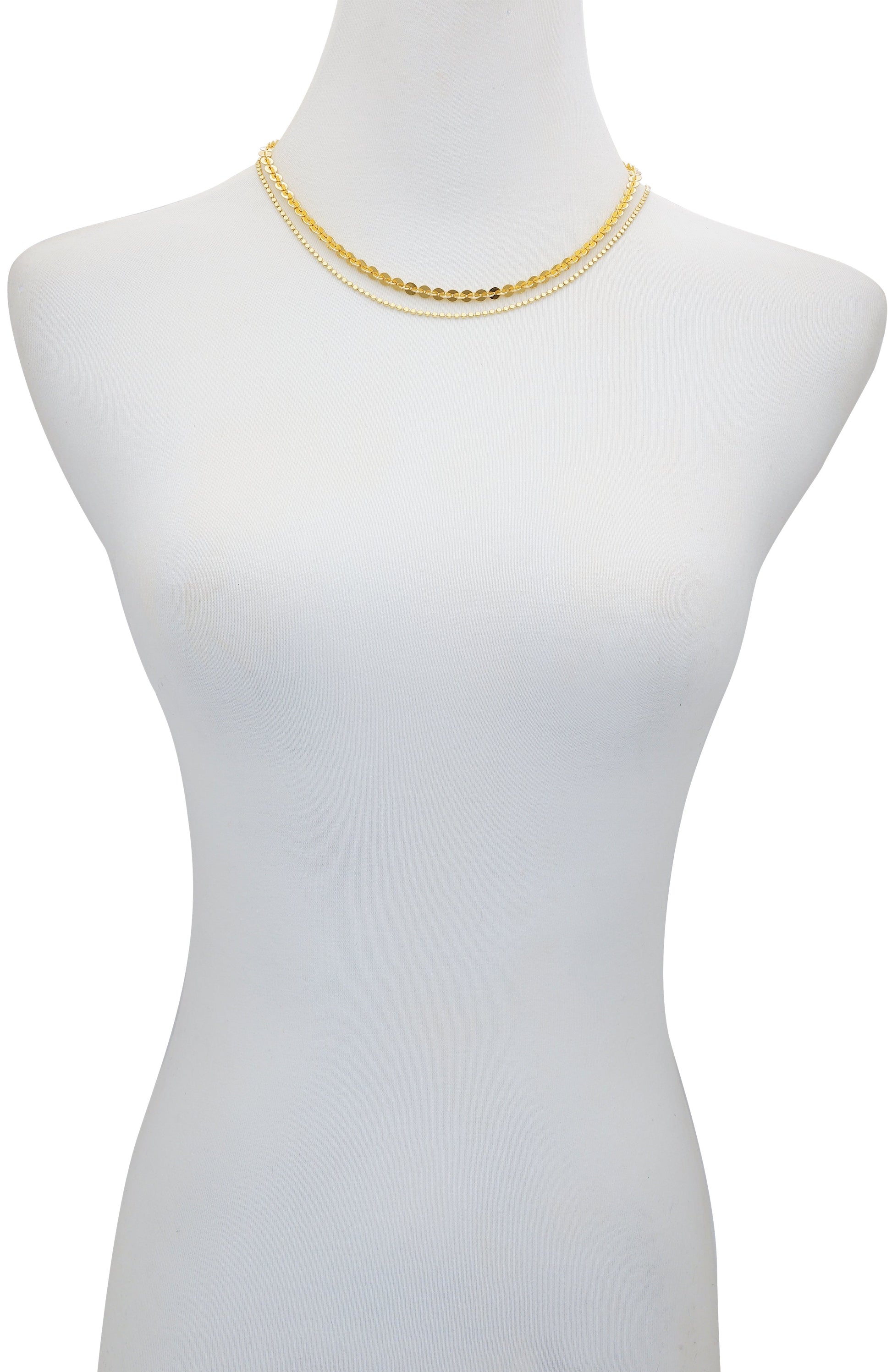 Vince Camuto Layered Goldtone Chain Necklace Gold Tone