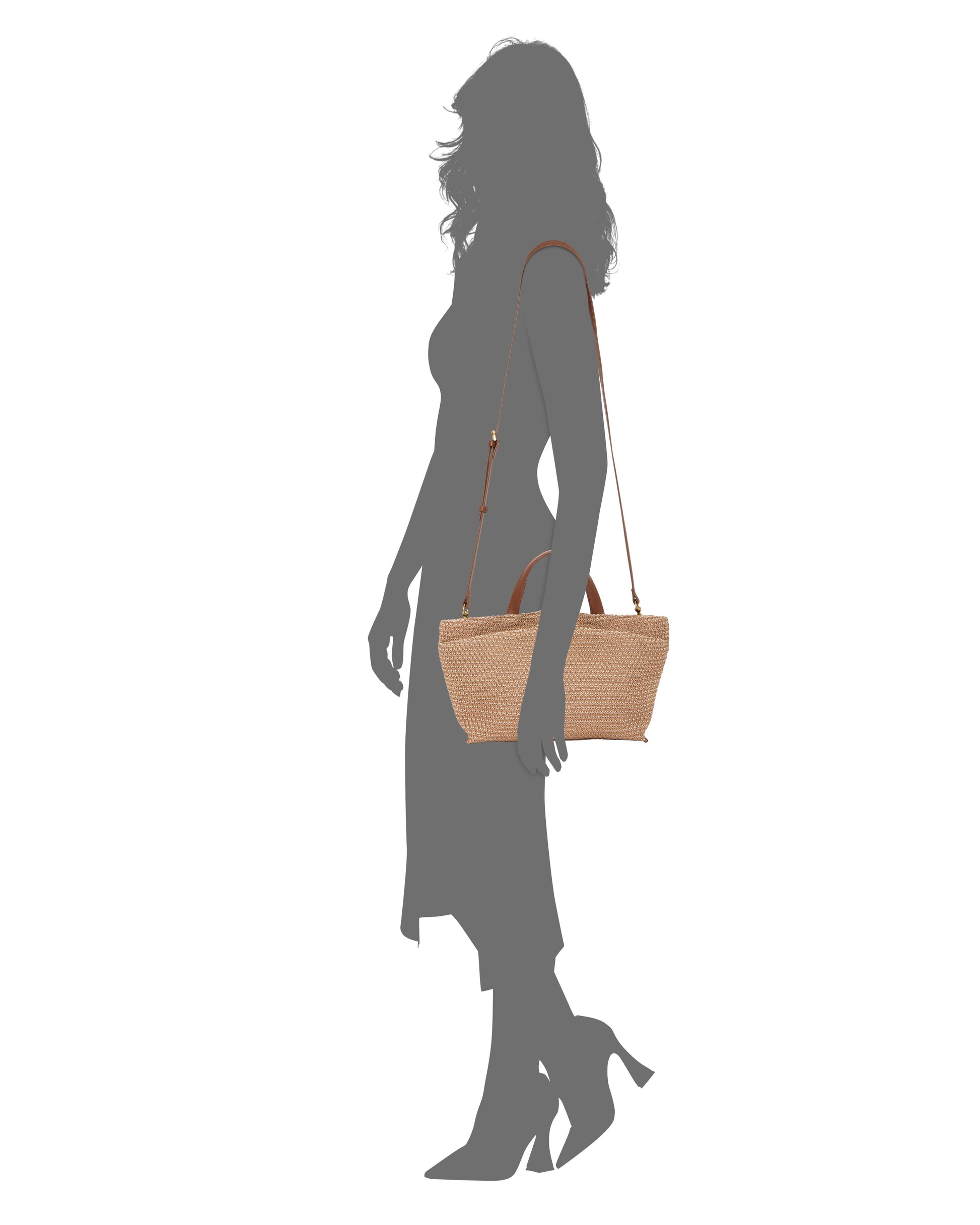 Vince Camuto April Satchel Bag Natural