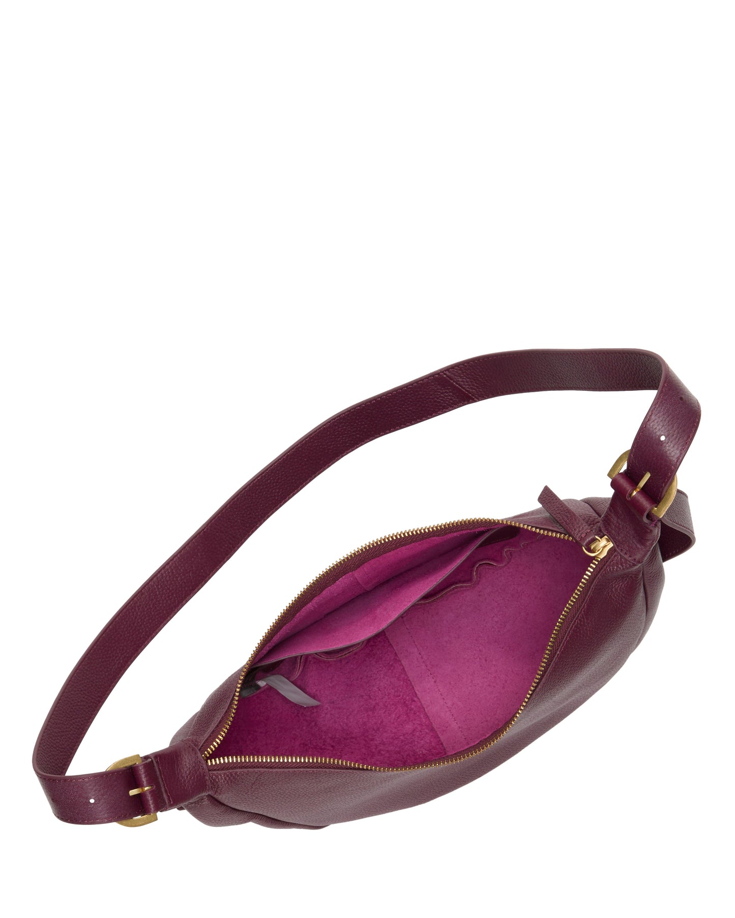 Vince Camuto Jenna Crossbody Bag Wineberry/Pink Leather