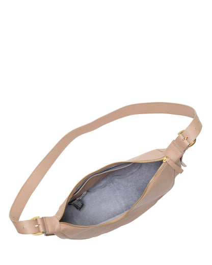 Vince Camuto Jenna Crossbody Bag Cappuccino/Thistle Leather