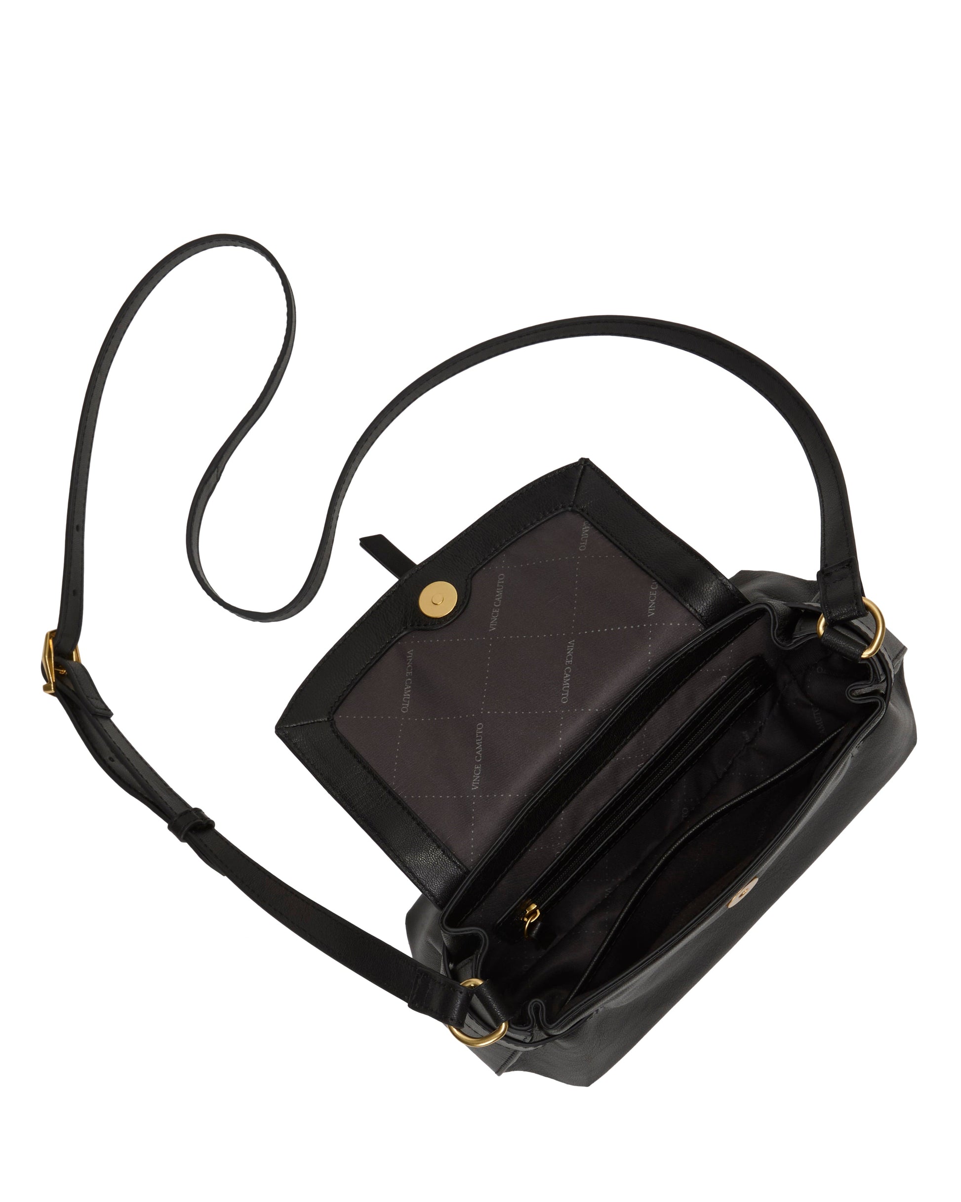 Vince Camuto Hadley Crossbody Bag Black Leather