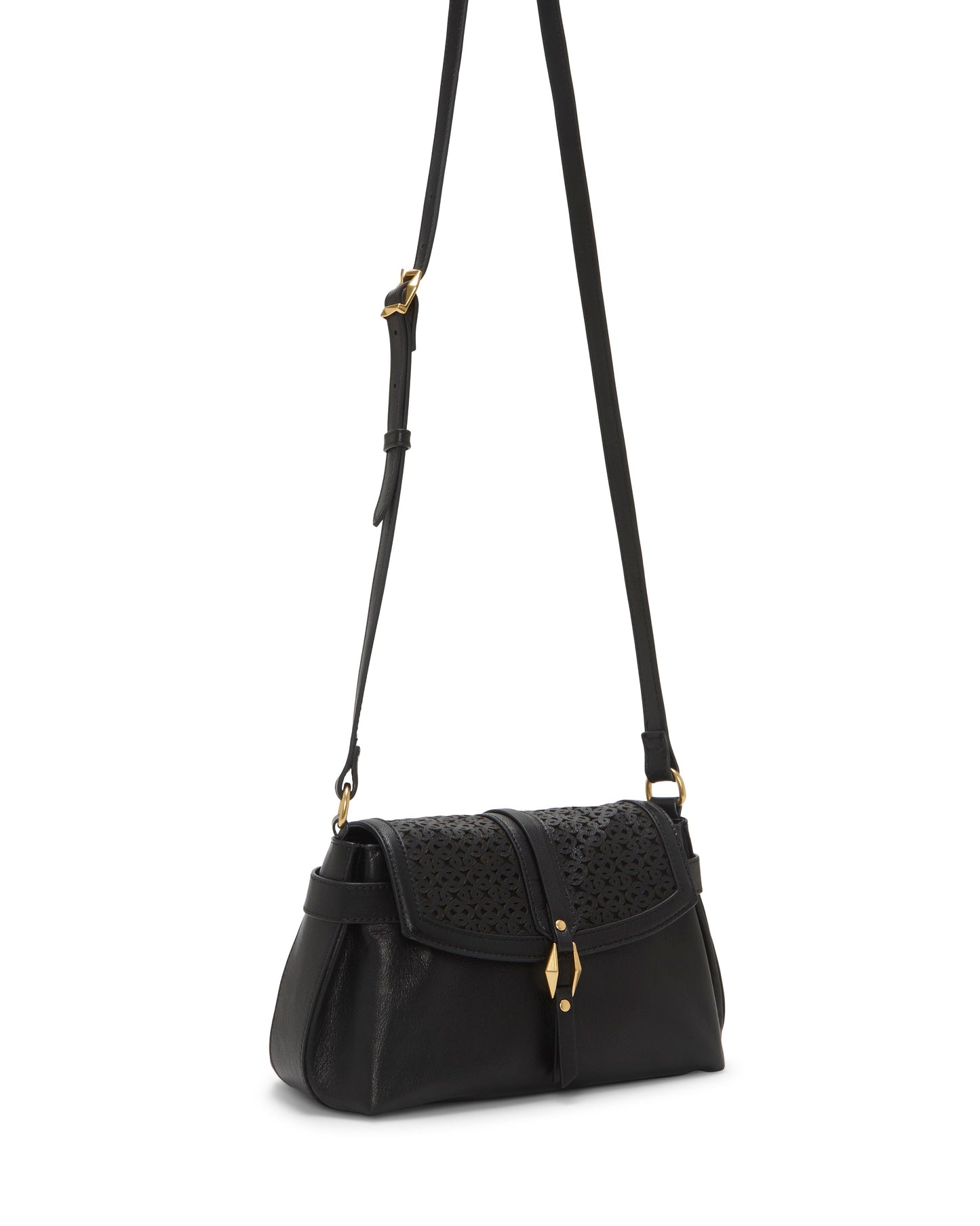 Vince Camuto Hadley Crossbody Bag Black Leather