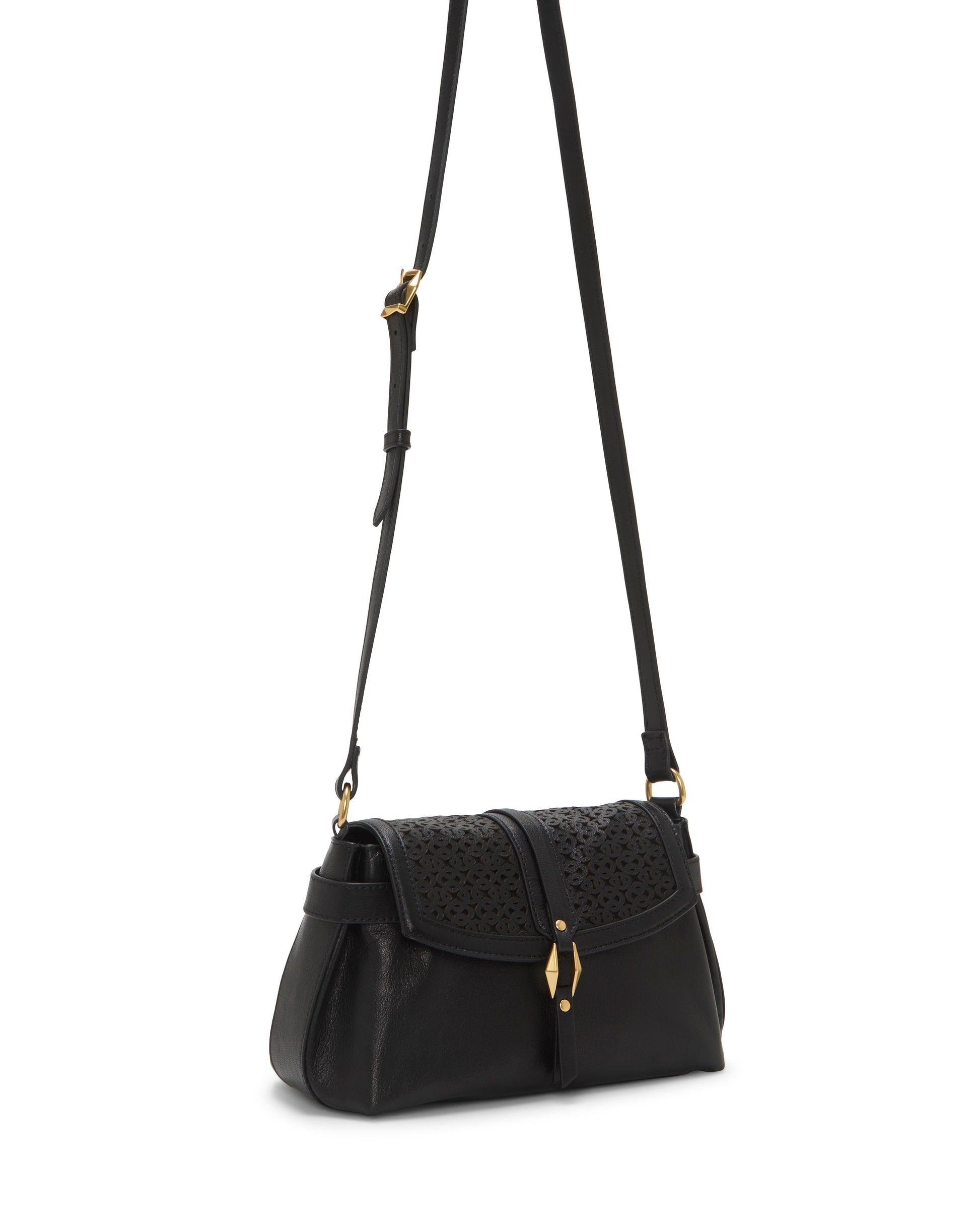 Vince Camuto Hadley Crossbody Bag Black Leather