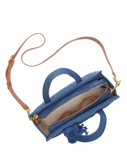 Vince Camuto Barry Small Tote Bag Denim