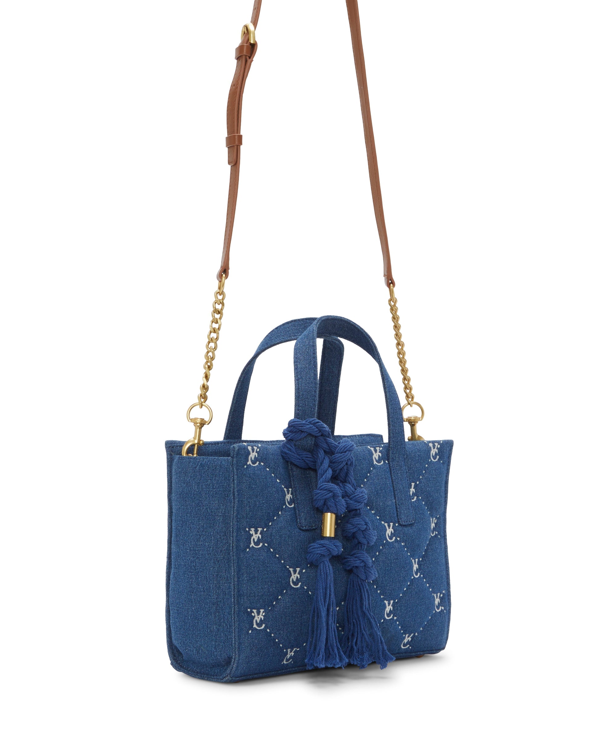 Vince Camuto Barry Small Tote Bag Denim