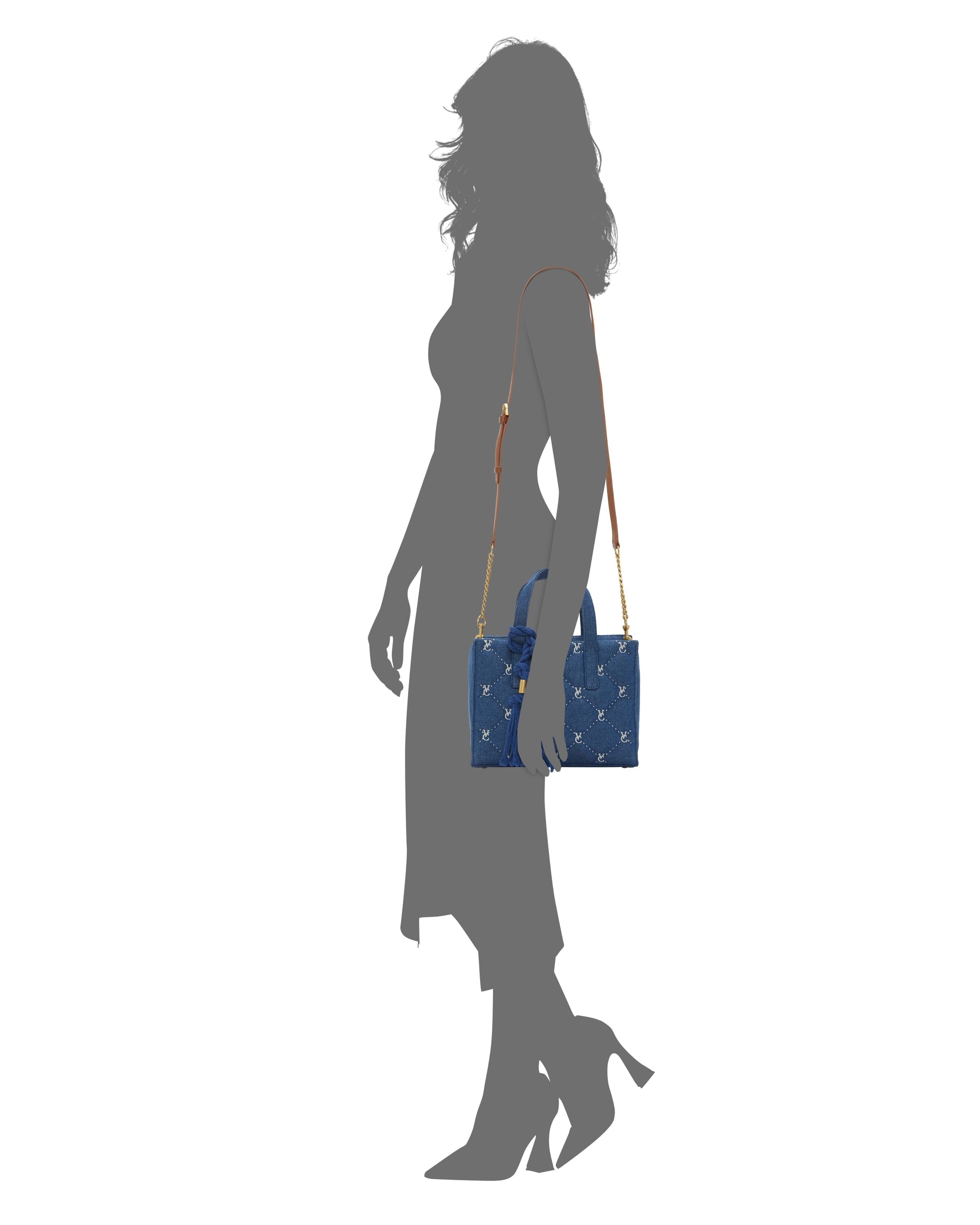 Vince Camuto Barry Small Tote Bag Denim