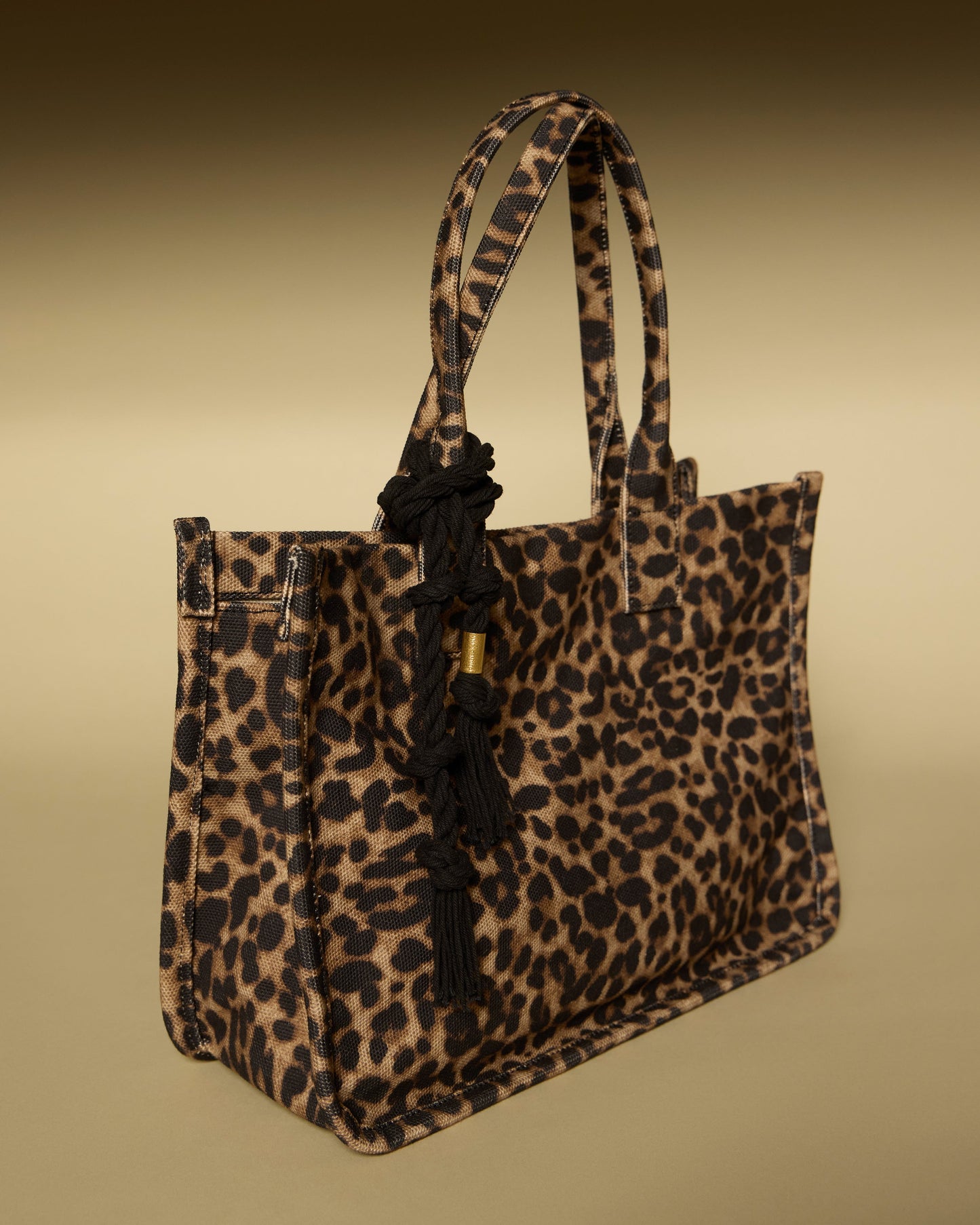 Vince Camuto Orla Tote Bag Caramel Leopard