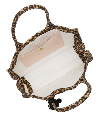 Vince Camuto Orla Tote Bag Caramel Leopard