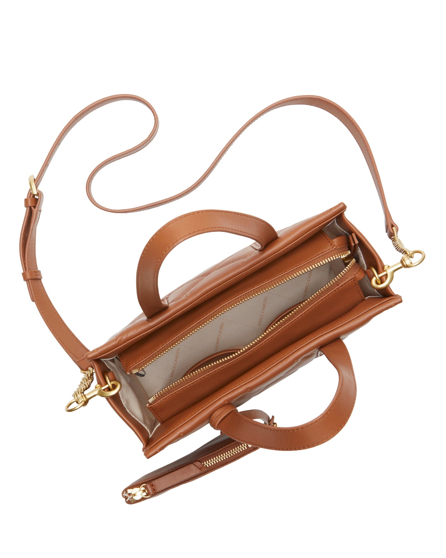 Vince Camuto Barry Small Tote Bag Caramello