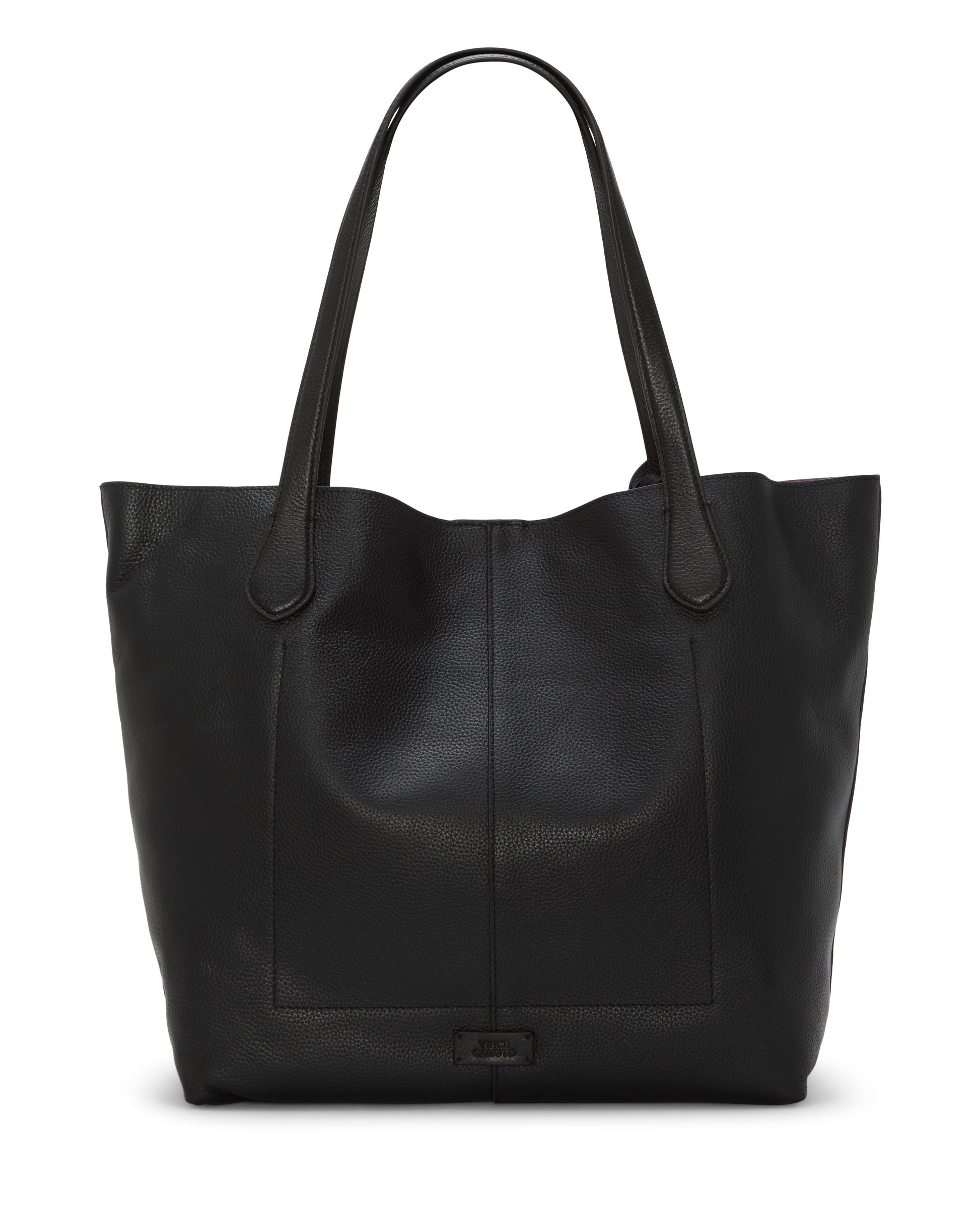 Vince Camuto Jenna Tote Bag Black Pink Leather