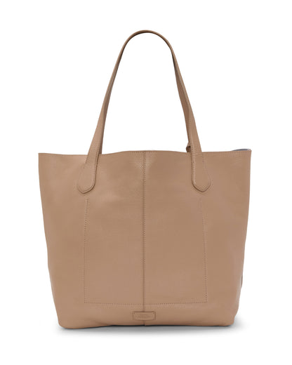 Vince Camuto Jenna Tote Bag Cappuccino/Thistle Leather