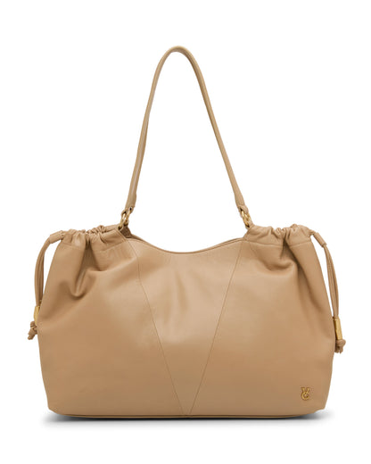 Vince Camuto Leane Tote Bag Iced Coffee Leather