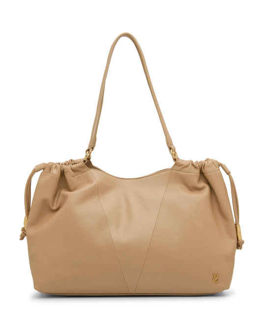 Vince Camuto Leane Tote Bag Iced Coffee Leather