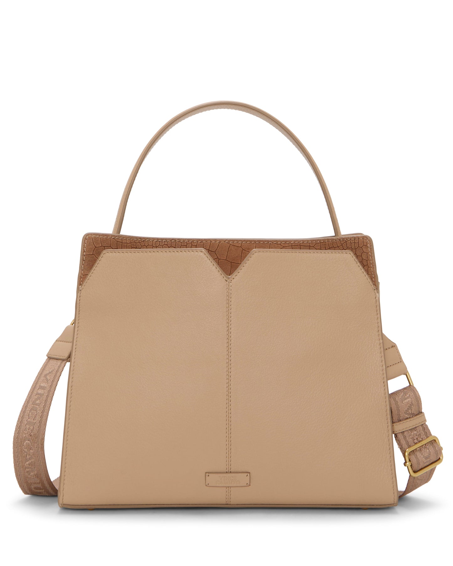 Vince Camuto Tasha Shoulder Bag Cappuccino/Cognac Leather
