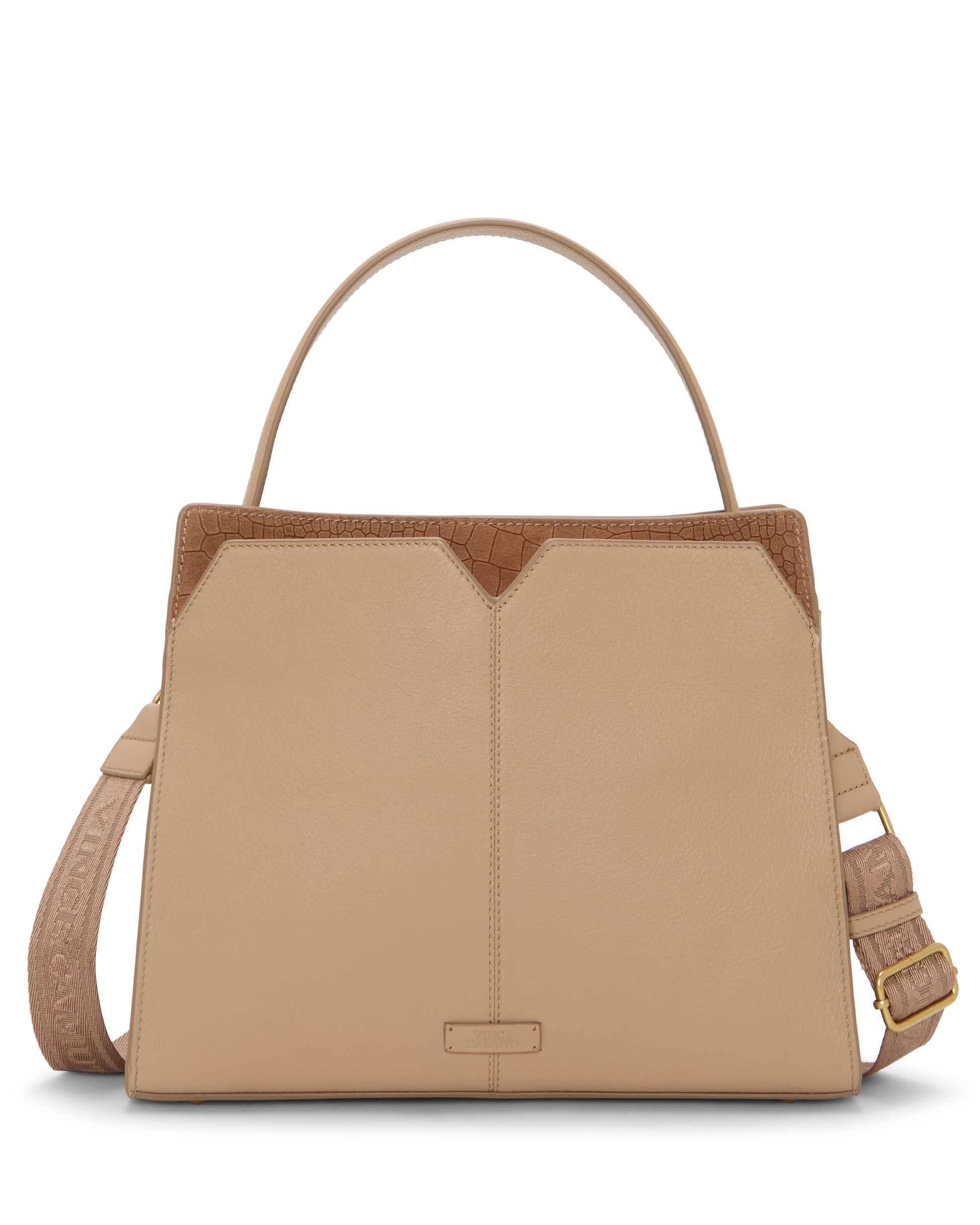 Vince Camuto Tasha Shoulder Bag Cappuccino/Cognac Leather