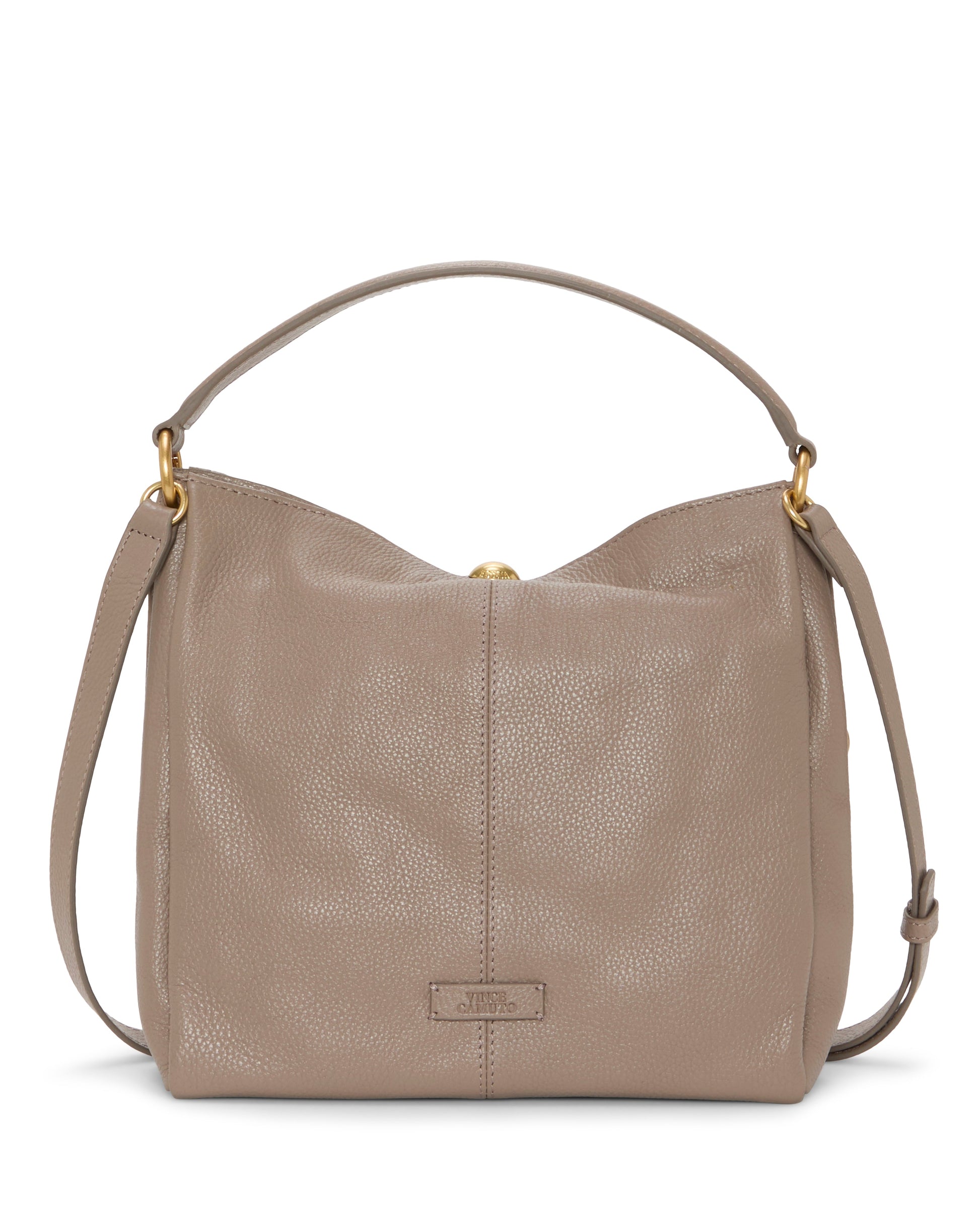 Vince Camuto Medna Shoulder Bag Dark Taupe