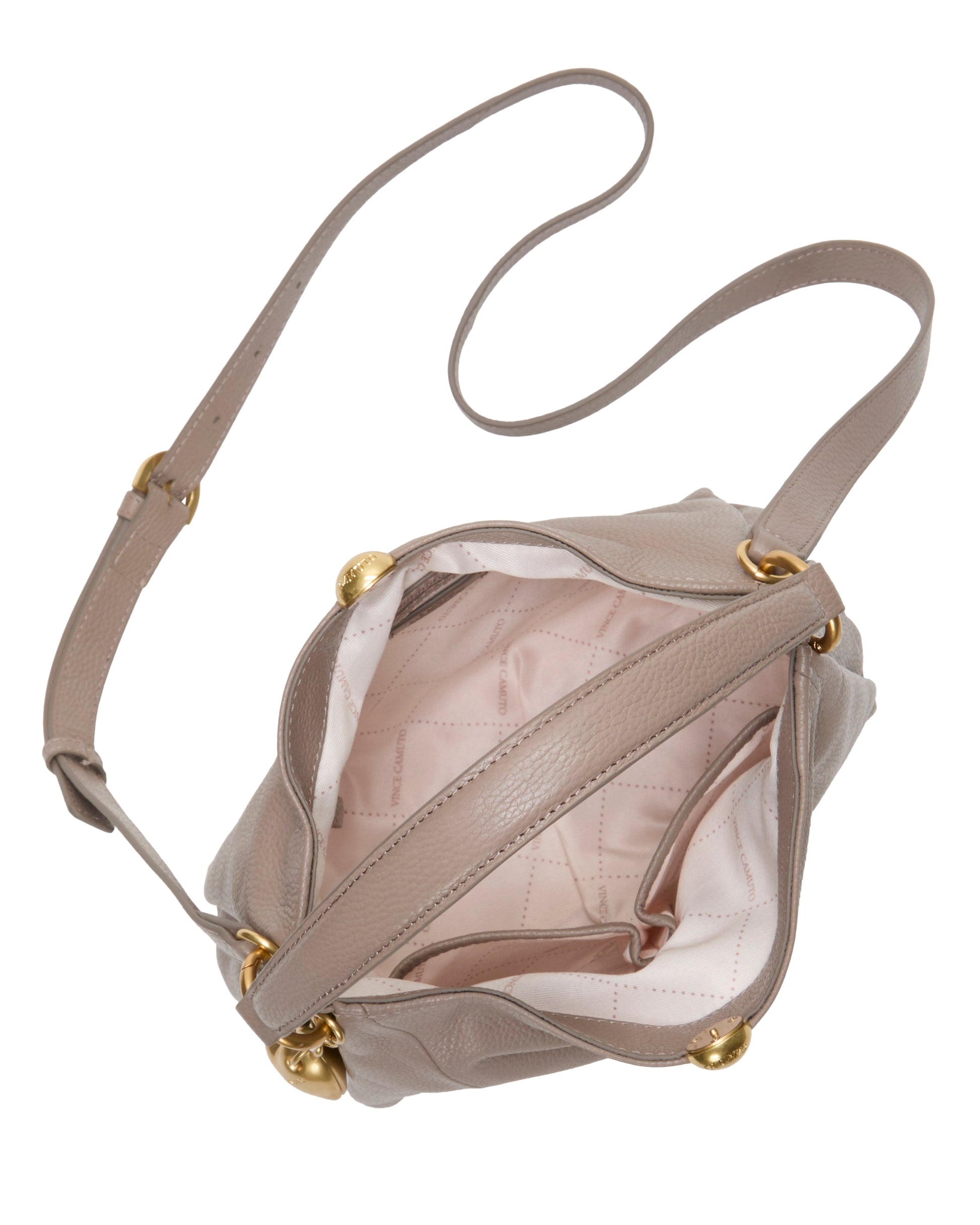 Vince Camuto Medna Shoulder Bag Dark Taupe