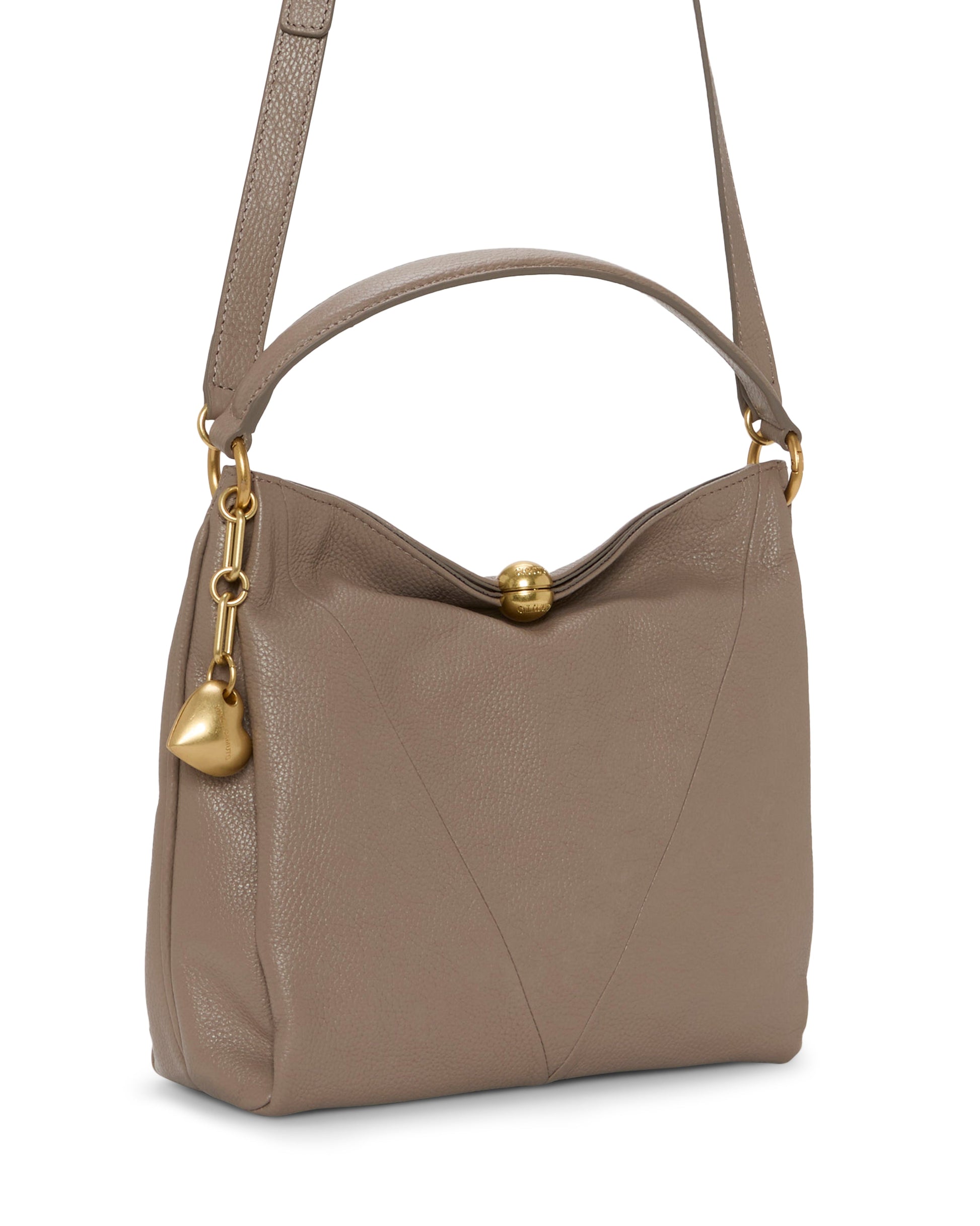 Vince Camuto Medna Shoulder Bag Dark Taupe