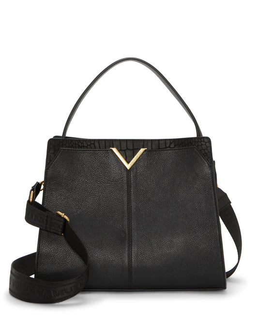 Vince Camuto Tasha Shoulder Bag Black Leather