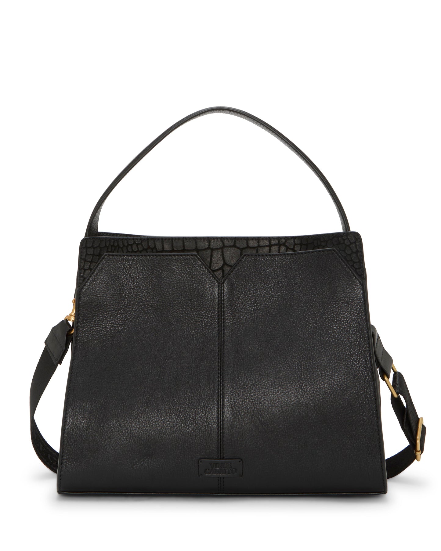 Vince Camuto Tasha Shoulder Bag Black Leather