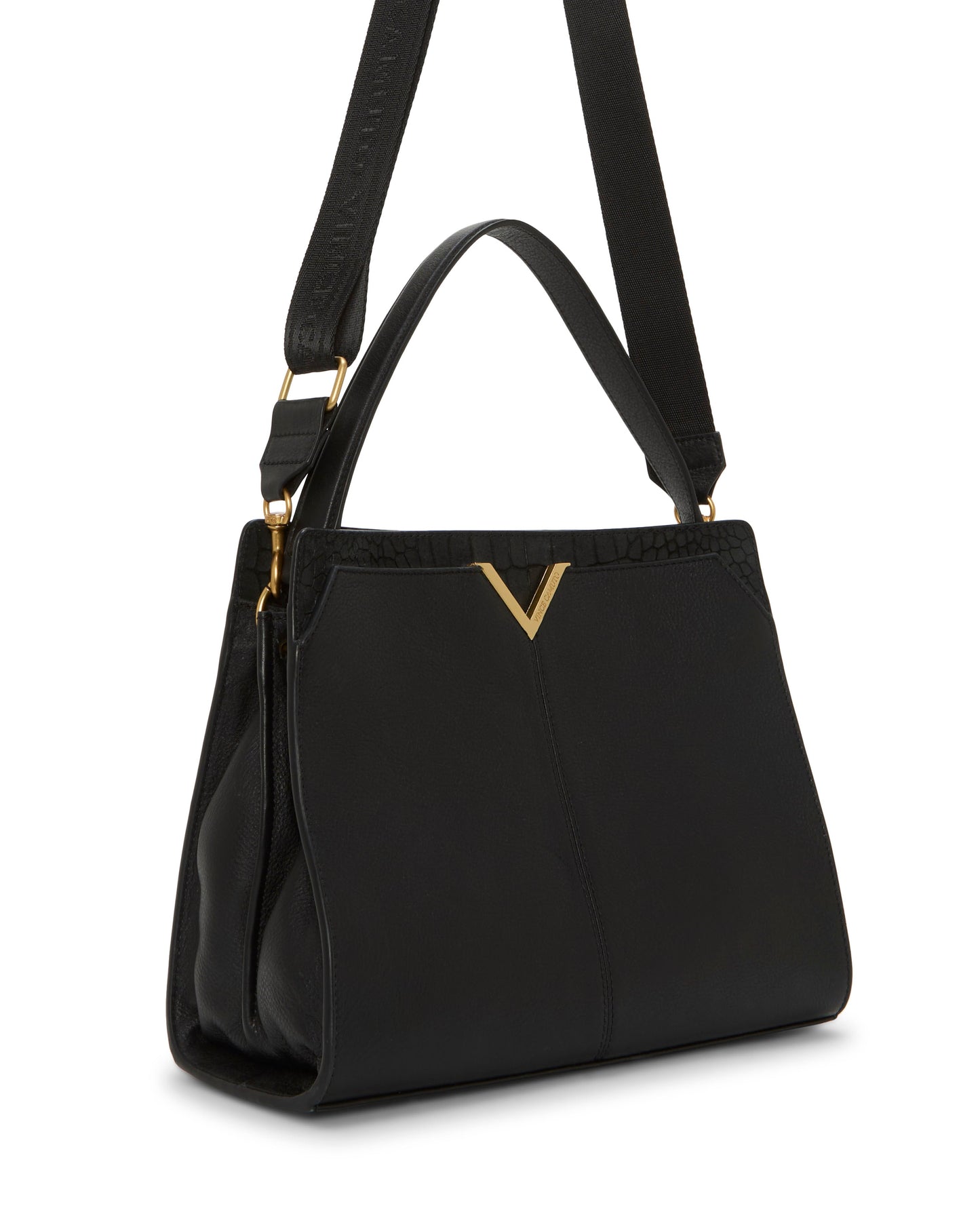 Vince Camuto Tasha Shoulder Bag Black Leather