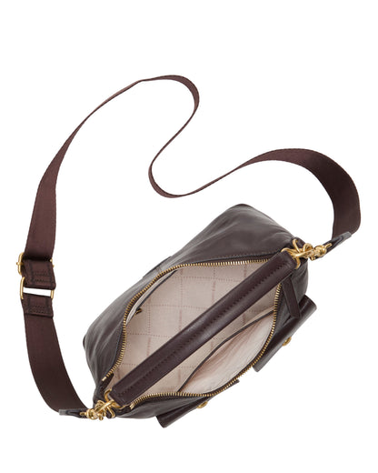 Vince Camuto Carly Shoulder Bag Brownie Plum