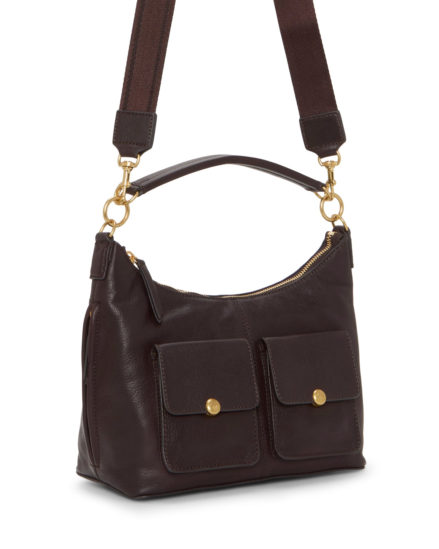 Vince Camuto Carly Shoulder Bag Brownie Plum
