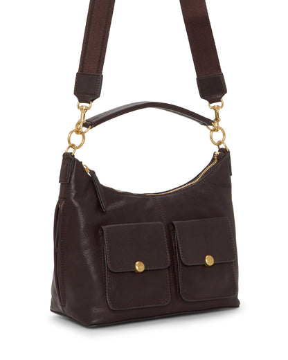 Vince Camuto Carly Shoulder Bag Brownie Plum