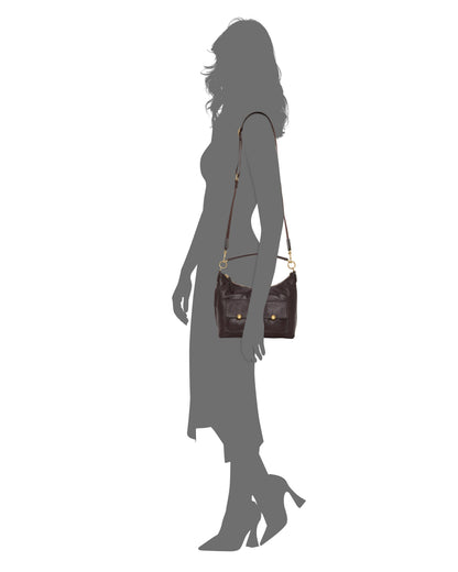 Vince Camuto Carly Shoulder Bag Brownie Plum