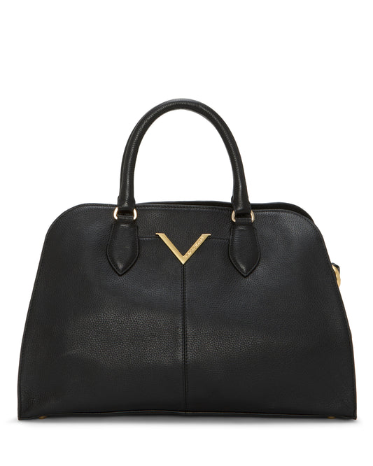 Vince Camuto Tasha Satchel Bag Black Leather