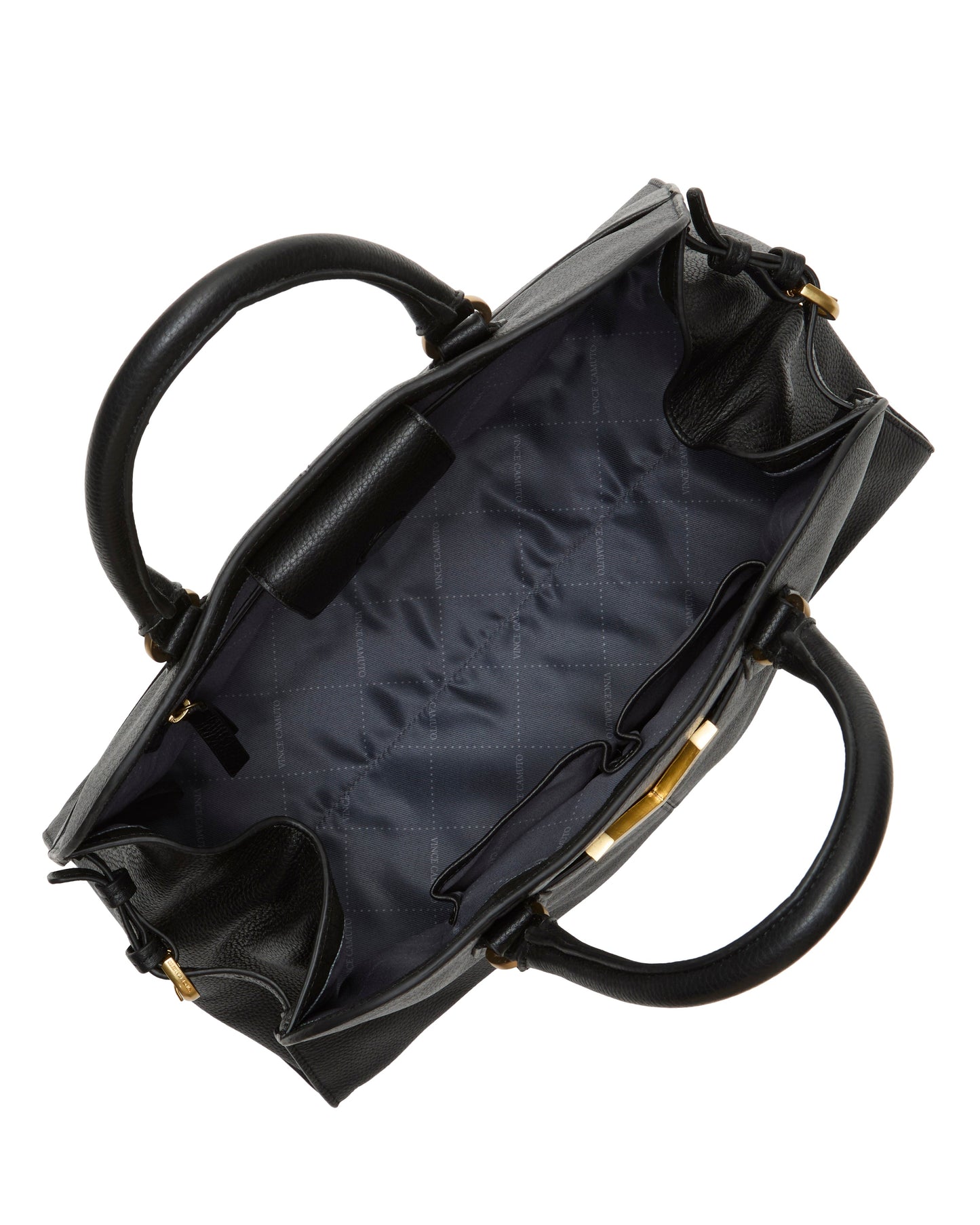 Vince Camuto Tasha Satchel Bag Black Leather