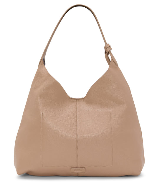 Vince Camuto Jenna Hobo Bag Cappuccino/Thistle Leather