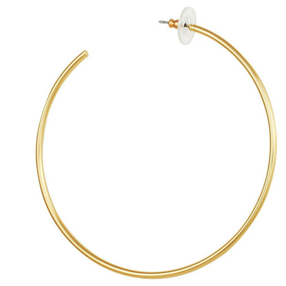 Vince Camuto Large Open Hoop Earrings Gold Tone