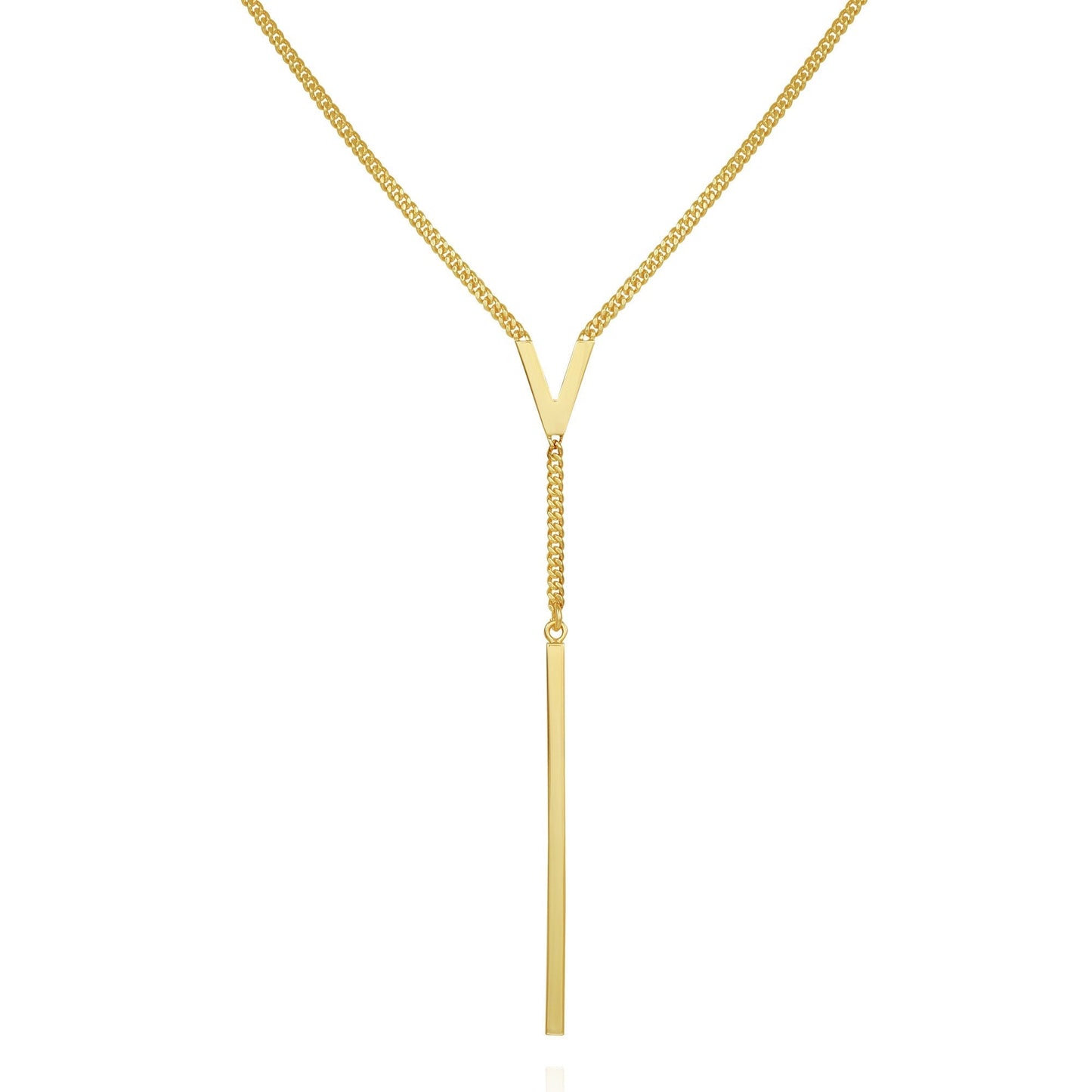 Vince Camuto Lariat Y Necklace Gold Tone