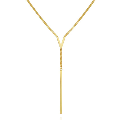 Vince Camuto Lariat Y Necklace Gold Tone
