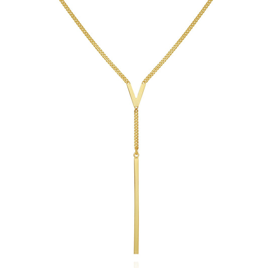 Vince Camuto Lariat Y Necklace Gold Tone