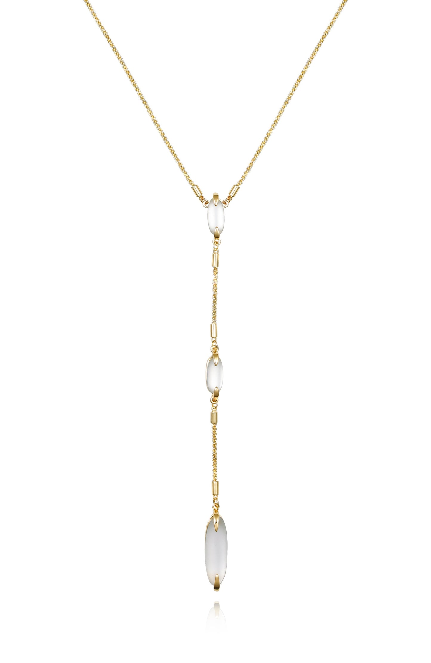 Vince Camuto Long Goldtone & Stone Pendant Necklace Gold Tone
