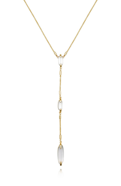 Vince Camuto Long Goldtone & Stone Pendant Necklace Gold Tone