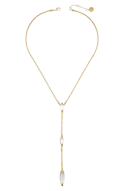 Vince Camuto Long Goldtone & Stone Pendant Necklace Gold Tone