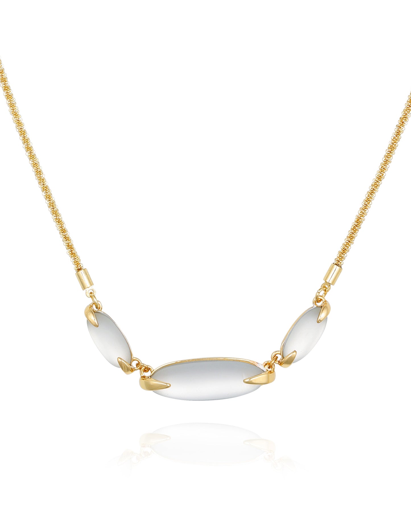 Vince Camuto Goldtone Stone Collar Necklace Gold Tone