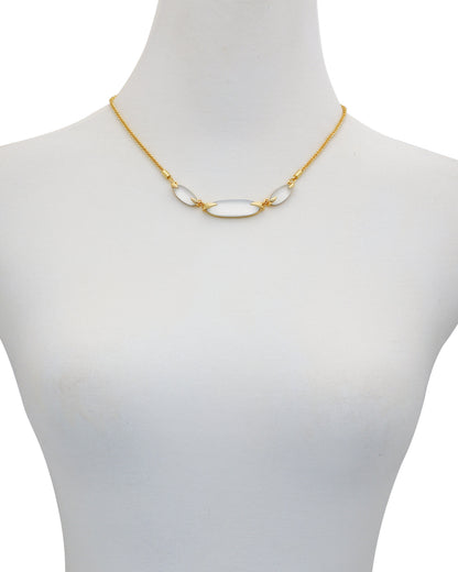 Vince Camuto Goldtone Stone Collar Necklace Gold Tone